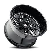 AMERICAN TRUxx GOLIATH AT1917 GLOSS BLACK MILLED 24x14