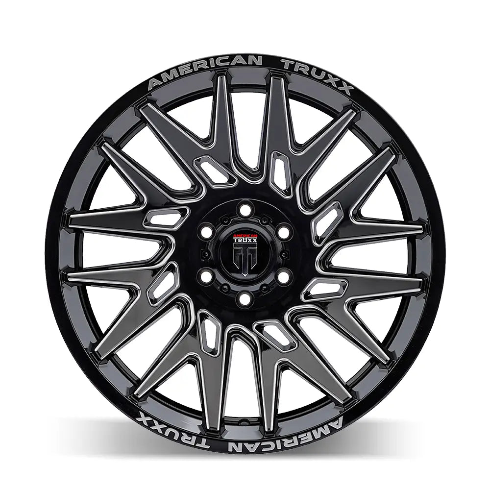 AMERICAN TRUxx EVOLUTION AT1919 GLOSS BLACK MILLED 22x12
