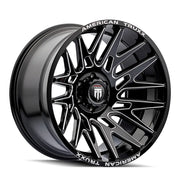 AMERICAN TRUxx EVOLUTION AT1919 GLOSS BLACK MILLED 22x12