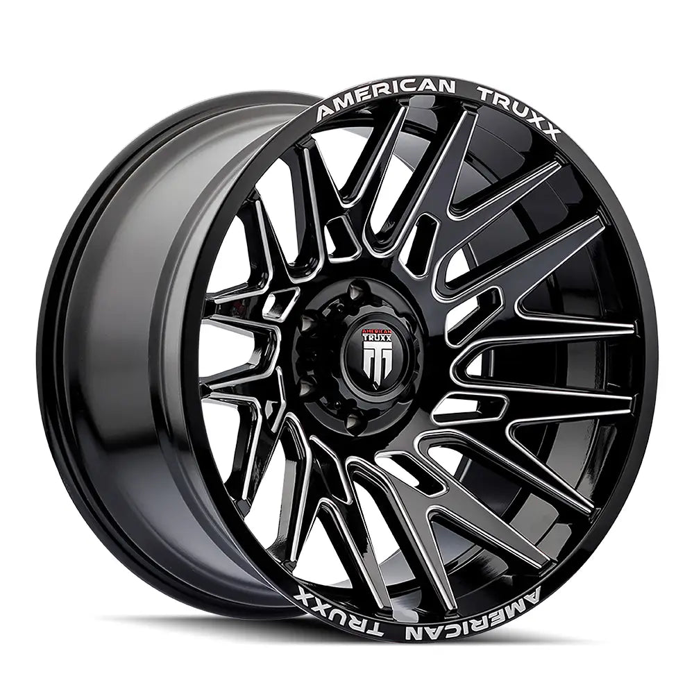 AMERICAN TRUxx EVOLUTION AT1919 GLOSS BLACK MILLED 22x12