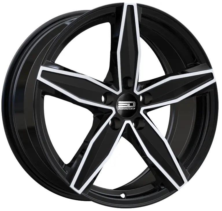 Euro Design Berlin 16x7 ET40 CB64.1 5/114.3 Gloss Black