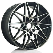 Single / 19x8.5 5/120 +35 72.6 Gloss Black With Machined