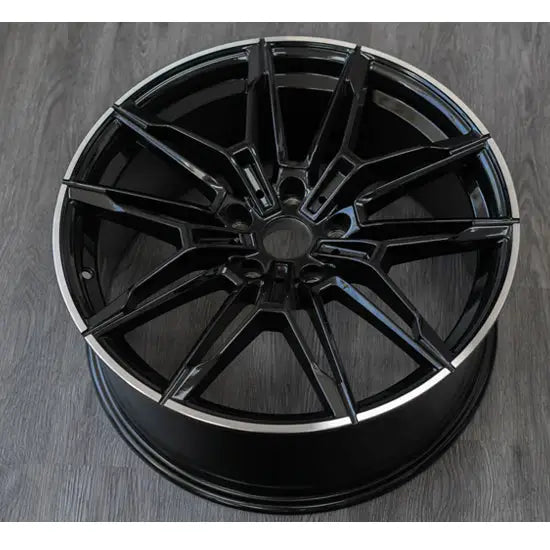RAC B27 19x8.5 5x120 +35 72.6 Gloss Black With Machined Lip