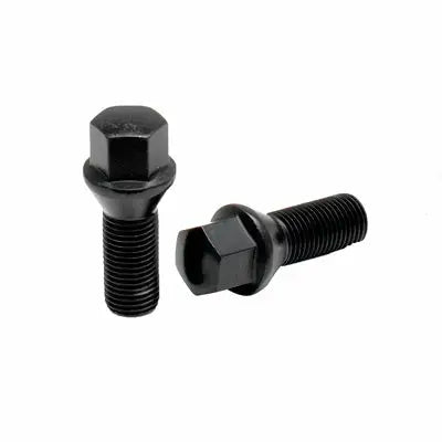 Acorn Matte Black Bolt 60° Seat-12x1.50mm-32mm Shank-17mm