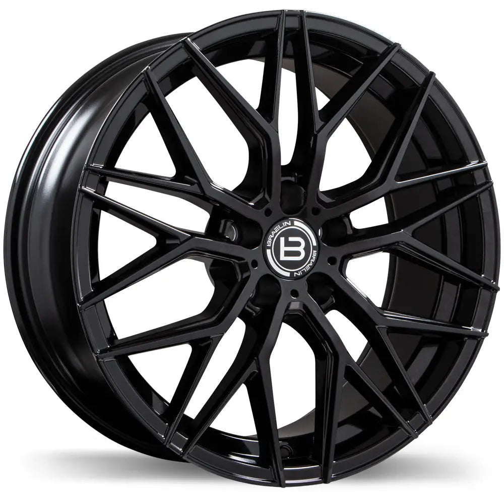 Braelin BR10 19x8.5 5x112mm + 25 66.5mm BLK Process Required