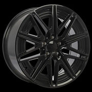 Replica 322 18x7.5 ET33 66.6 Gloss Black / Michelin X ICE