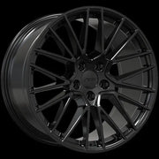 Replica 198 21x9.5 ET46 Front 20x11 ET58 Rear Gloss Black