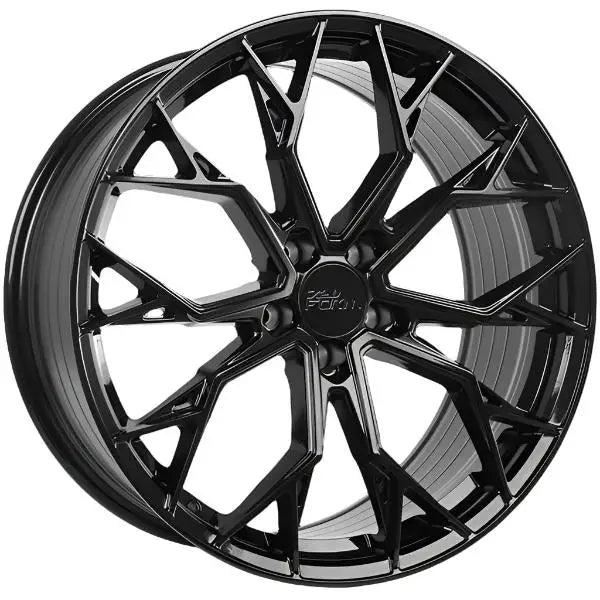 720 RF V1 18x8 ET35 66.6 Gloss Black / Michelin X ICE SNOW