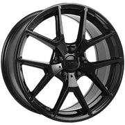 Replica 257 18x8 ET33 66.6 Gloss Black / Michelin X ICE