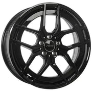 Replica 308 18x7.5 ET33 66.6 Gloss Black / Michelin X ICE
