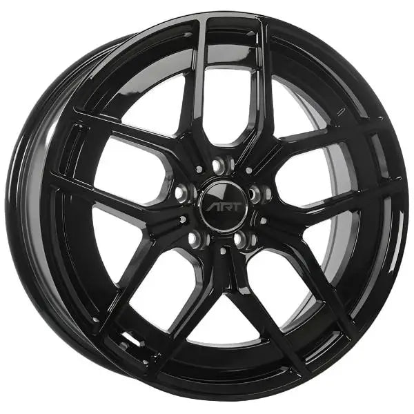 Replica 308 18x7.5 ET33 66.6 Gloss Black / Michelin X ICE