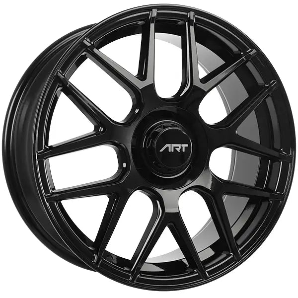 ART 226 19x8 5x112 + 33 66.5 Gloss Black / Michelin X Ice