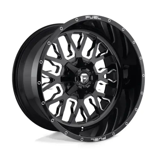 Fuel D611 STROKE 18x9.0 8x165.1mm ET1 CB125.1mm Gloss Black