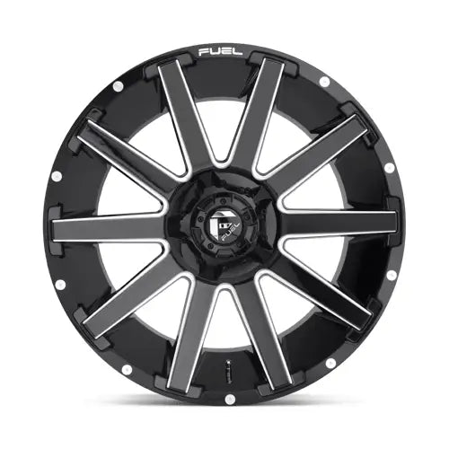 Fuel D615 CONTRA 20X9.0 8x180 ET20 CB124.2mm Gloss Black