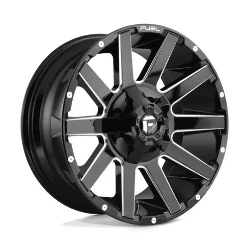 Fuel D615 CONTRA 20X9.0 8x180 ET20 CB124.2mm Gloss Black