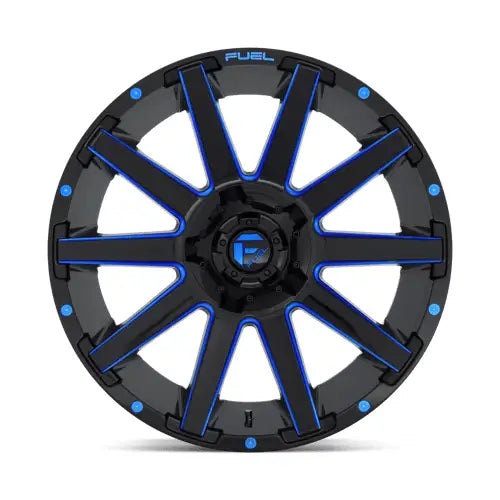 Fuel D644 CONTRA 20X10.0 8x180 ET-18 CB124.2mm Gloss Black