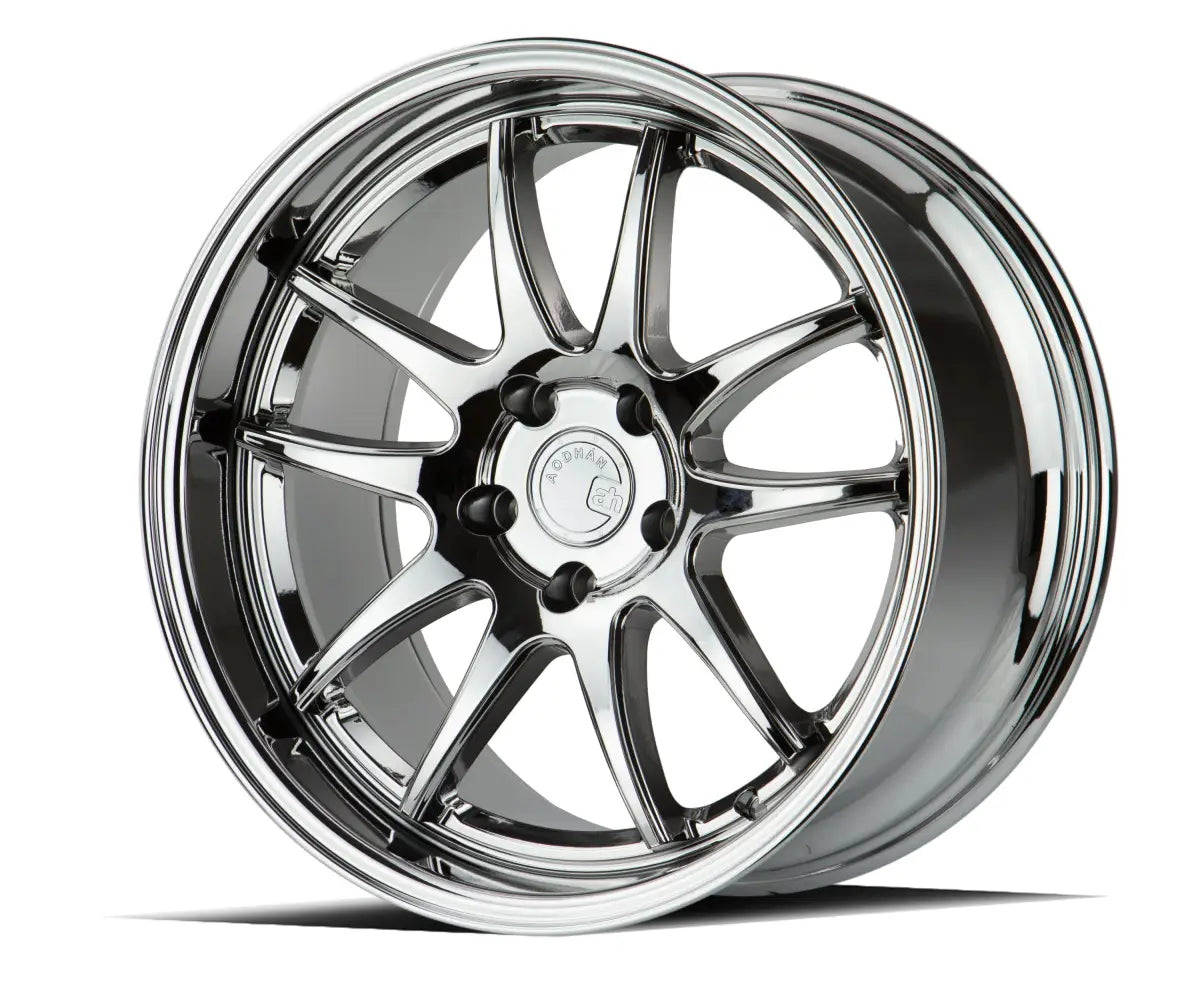 Aodhan Wheels DS02 18x9.5 5x114.3 CB73.1 ET30 Vacuum Chrome