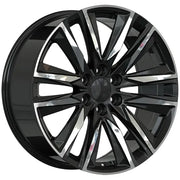 REPLICA 354 20x9 ET28 CB77.8 Gloss Black Machined Face