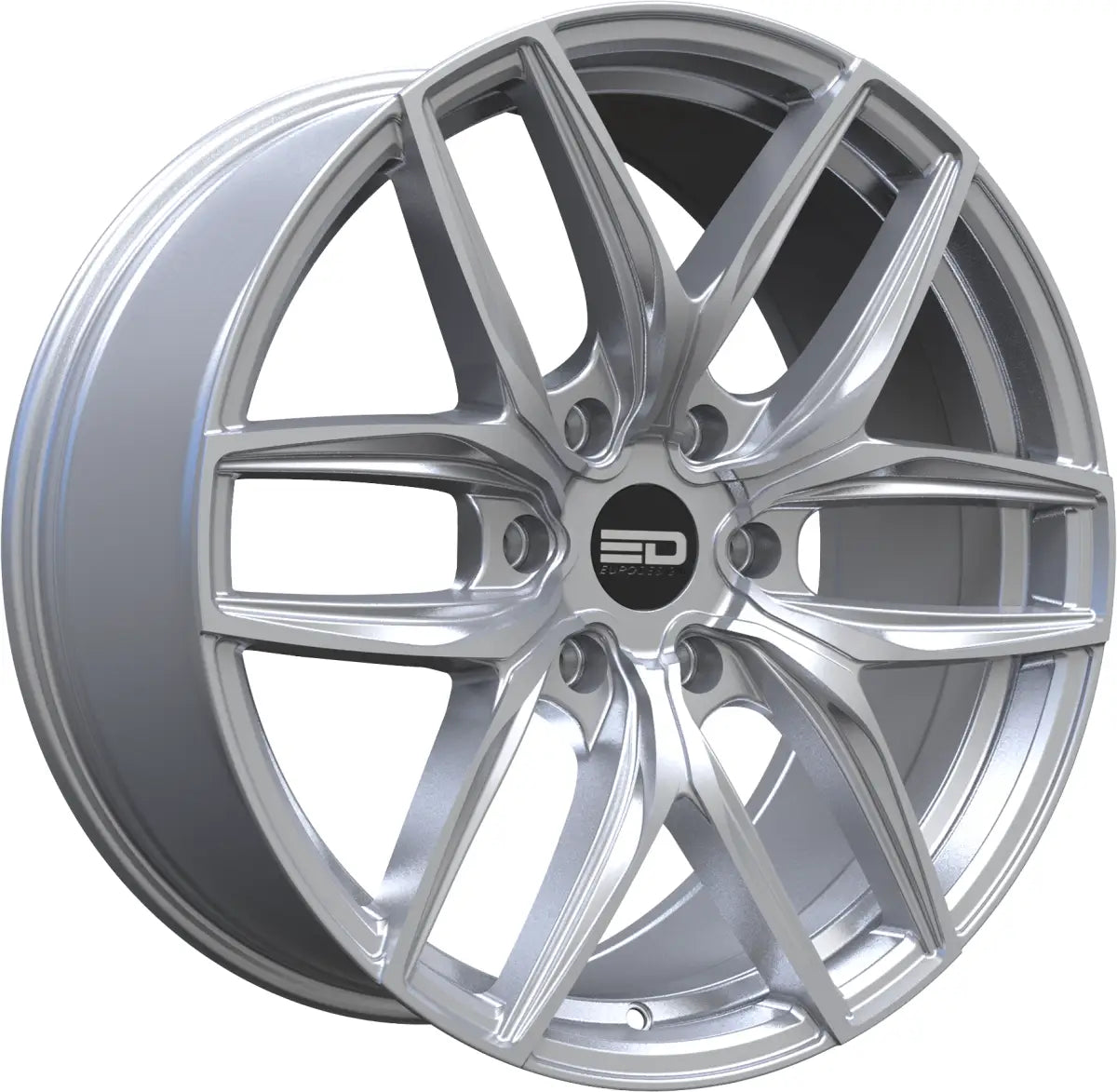 Euro Design Forza 6 20x9 ET35 CB66.9 6/120 Silver Milled