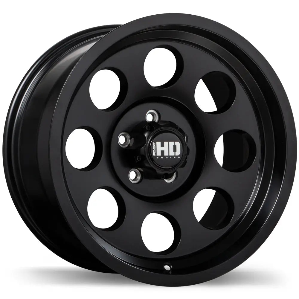 Fast HD Detour 16x8.0 5x114.3mm ET0 CB87.1mm Satin Black