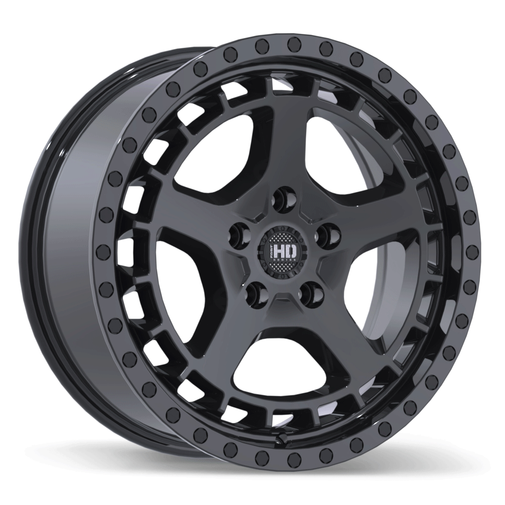 Fast HD Overland 17x7.0 5x114.3mm ET40 CB72.6mm Gloss Black