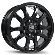 Fast HD Tactical 17x8.0 6x139.7mm ET24 CB95.1mm Gloss Black