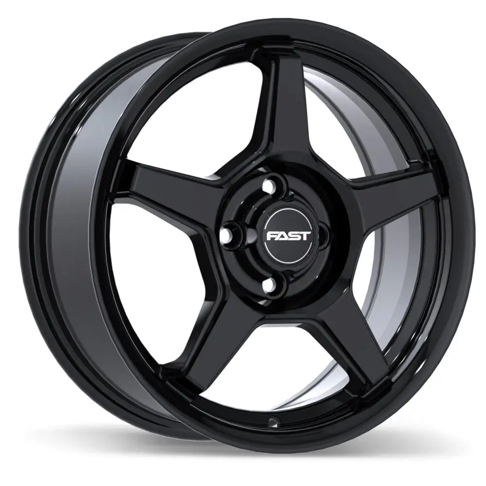 Fast Wheels Flair 15x6.0 4x100mm ET40 CB56.6mm Gloss Black