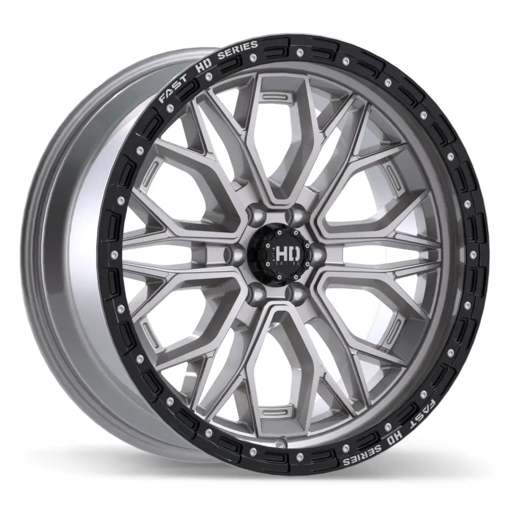 Fast HD Muramasa 20x9.0 6x114.3mm ET0 CB66.1mm Gloss Silver