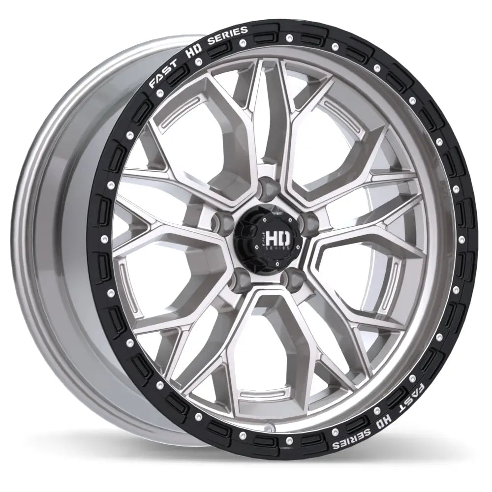 Fast HD Muramasa 20x9.0 5x127mm ET0 CB71.5mm Gloss Silver