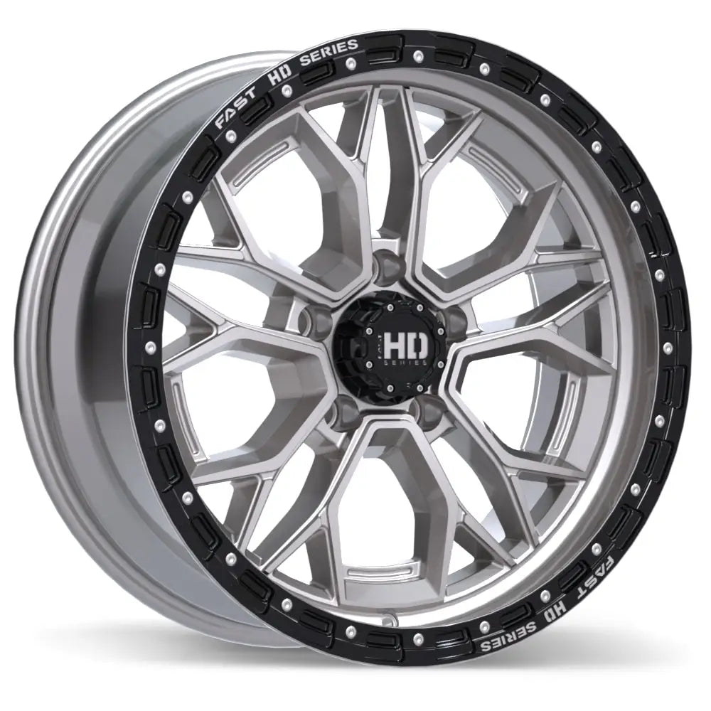 Fast HD Muramasa 20x9.0 5x139.7mm ET0 CB77.8mm Gloss Silver