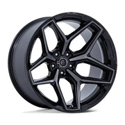 Fuel FLUX 20X10.0 5x127 ET-18 CB71.5mm Gloss Black Brush Fc