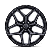Fuel FLUX 20X10.0 5x127 ET-18 CB71.5mm Gloss Black Brush Fc