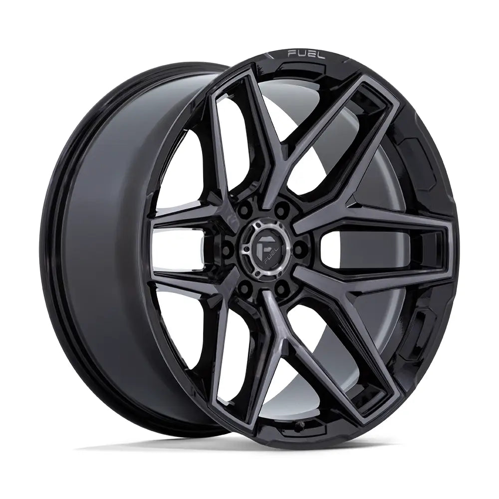 Fuel FLUX 20X9.0 6x120 ET20 CB66.9mm Gloss Black Brush Fc
