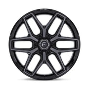 Fuel FLUX 20X9.0 6x120 ET20 CB66.9mm Gloss Black Brush Fc