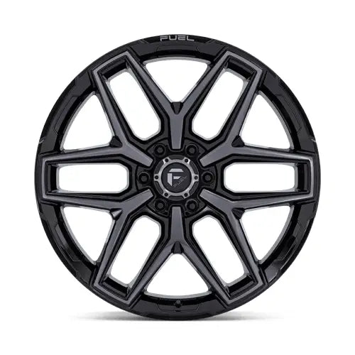 Fuel FLUX 20X9.0 6x120 ET20 CB66.9mm Gloss Black Brush Fc