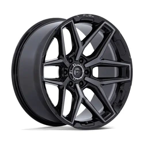Fuel FLUX 22x12.0 5x127mm ET0 CB71.5mm Gloss Black Brush Fc