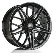GTS G512 20x9 + 25 66.6 Gloss Black / Michelin X Ice Snow