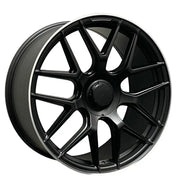 Replica M14 20x9.5 ET42 66.6 Black Machine Lip / Michelin X