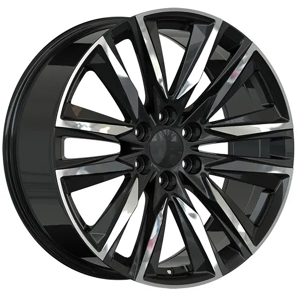 REPLICA 354 20x9 ET28 CB77.8 Gloss Black Machined Face