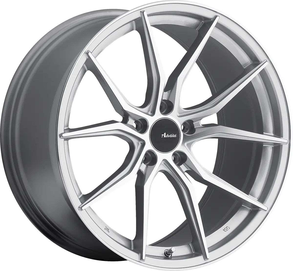 Advanti Hybris 19x8.5 5x120 ET35 CB72.6 Silver wx Machined