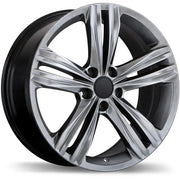 Replika R205 18X8 ET33 CB 57.1 Hyper Silver / Michelin X