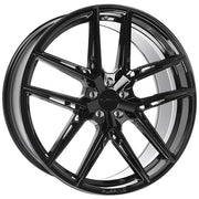 DAI Central 20x8.5 ET35 73.1 Gloss Black / Continental