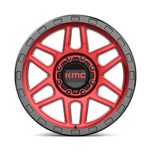 KMC KM544 MESA 20X9.0 8x180 ET0 CB124.2mm Candy Red W/