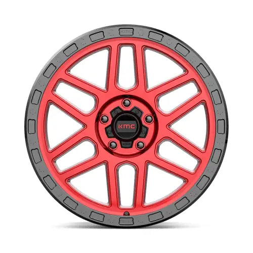 KMC KM544 MESA 17X9.0 5x127 ET18 CB71.5mm Candy Red W/