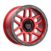 KMC KM544 MESA 18X9.0 6x114.3 ET18 CB66.06mm Candy Red W/