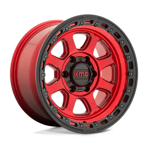 KMC KM548 CHASE 18X9.0 8x170 ET0 CB125.1mm Candy Red W/
