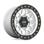 KMC KM549 GRS 17X8.5 6x120 ET0 CB66.9mm Machined W/ Satin