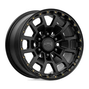KMC KM718 SUMMIT 17X8.5 6x139.7 ET18 CB106.1mm Satin Black