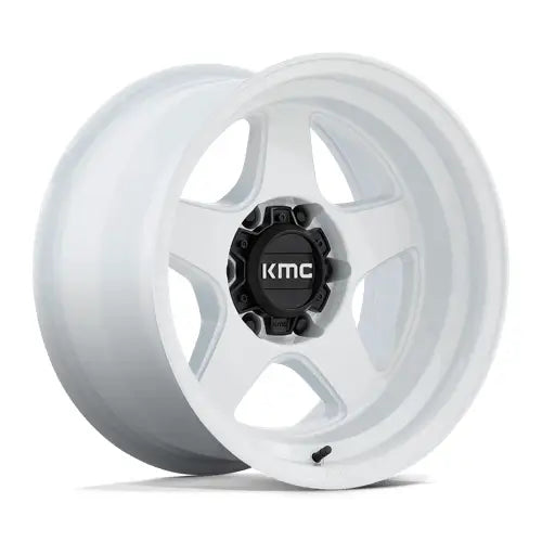 KMC KM728 LOBO 17X8.5 5x127 ET-10 CB71.5mm Gloss White