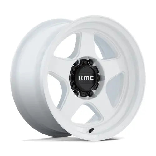 KMC KM728 LOBO 17X8.5 6x139.7 ET-10 CB106.1mm Gloss White